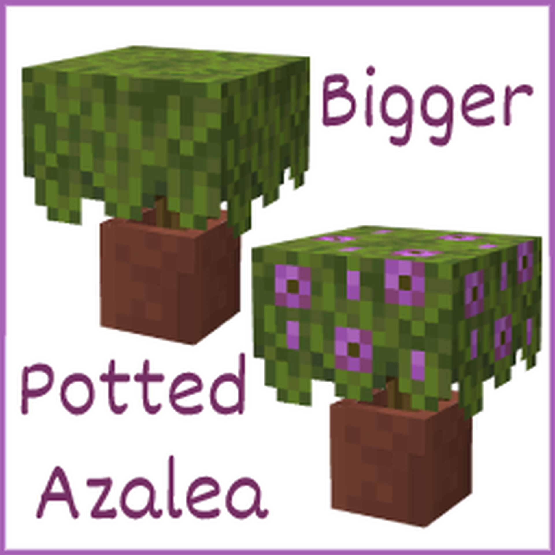 Bigger Potted Azaleas Minecraft Texture Pack