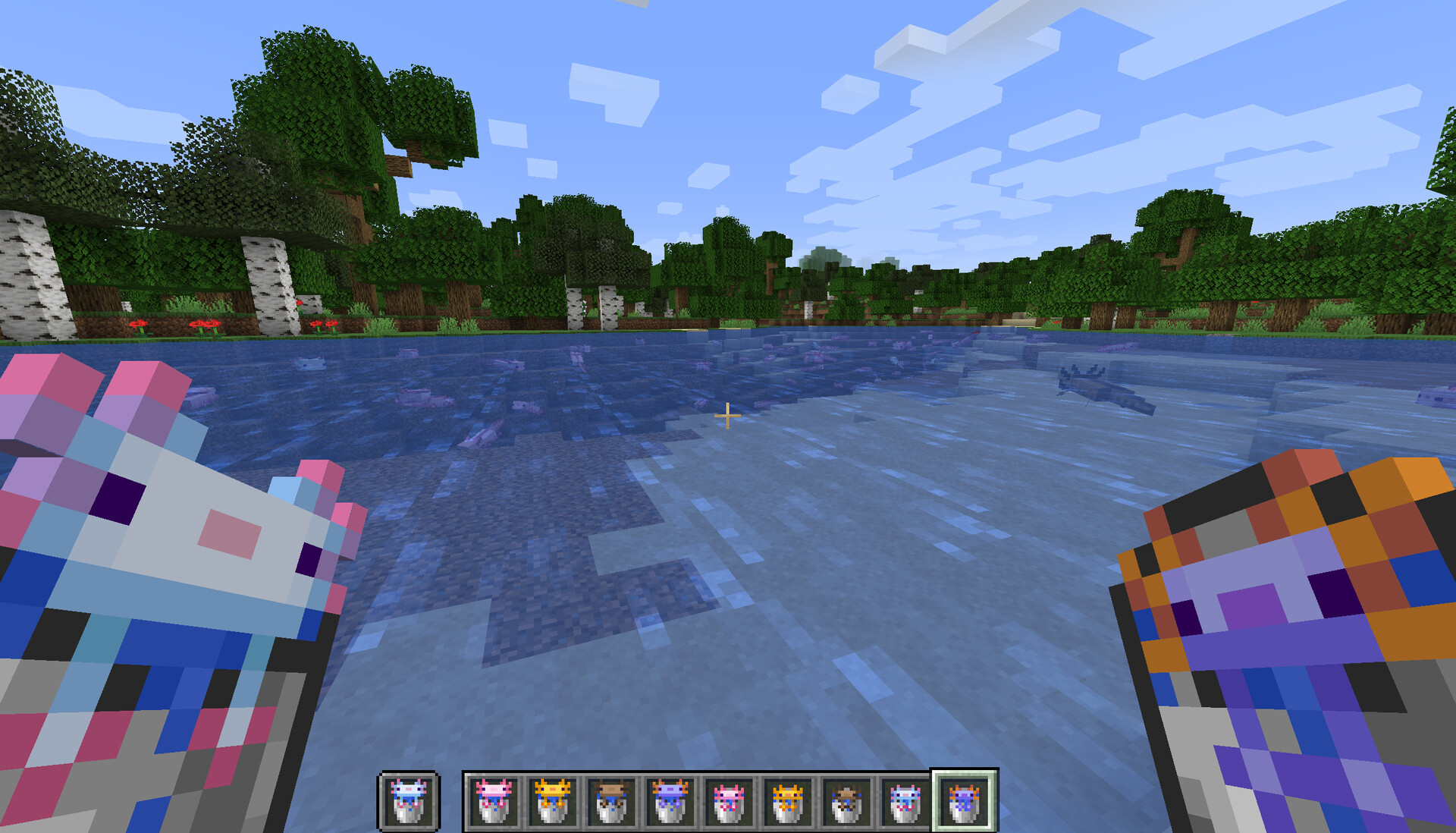 Axolotl Buckets Minecraft Texture Pack