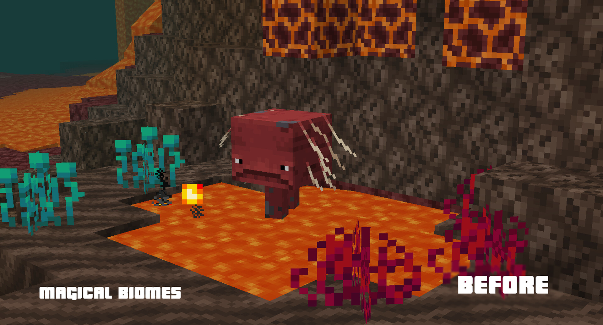 Magical biomes Soul sand valley Minecraft Texture Pack