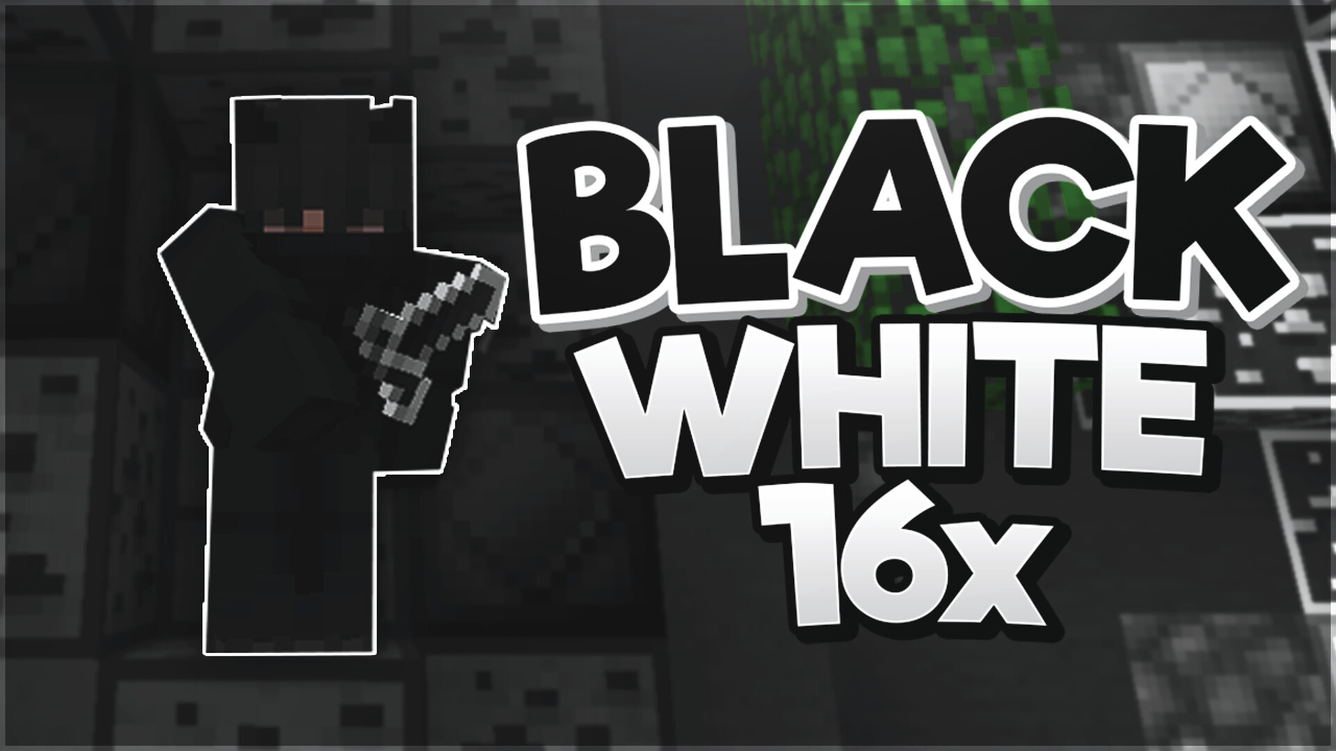 Black and White 16x Minecraft PVP Texture Pack [1.8] Minecraft
