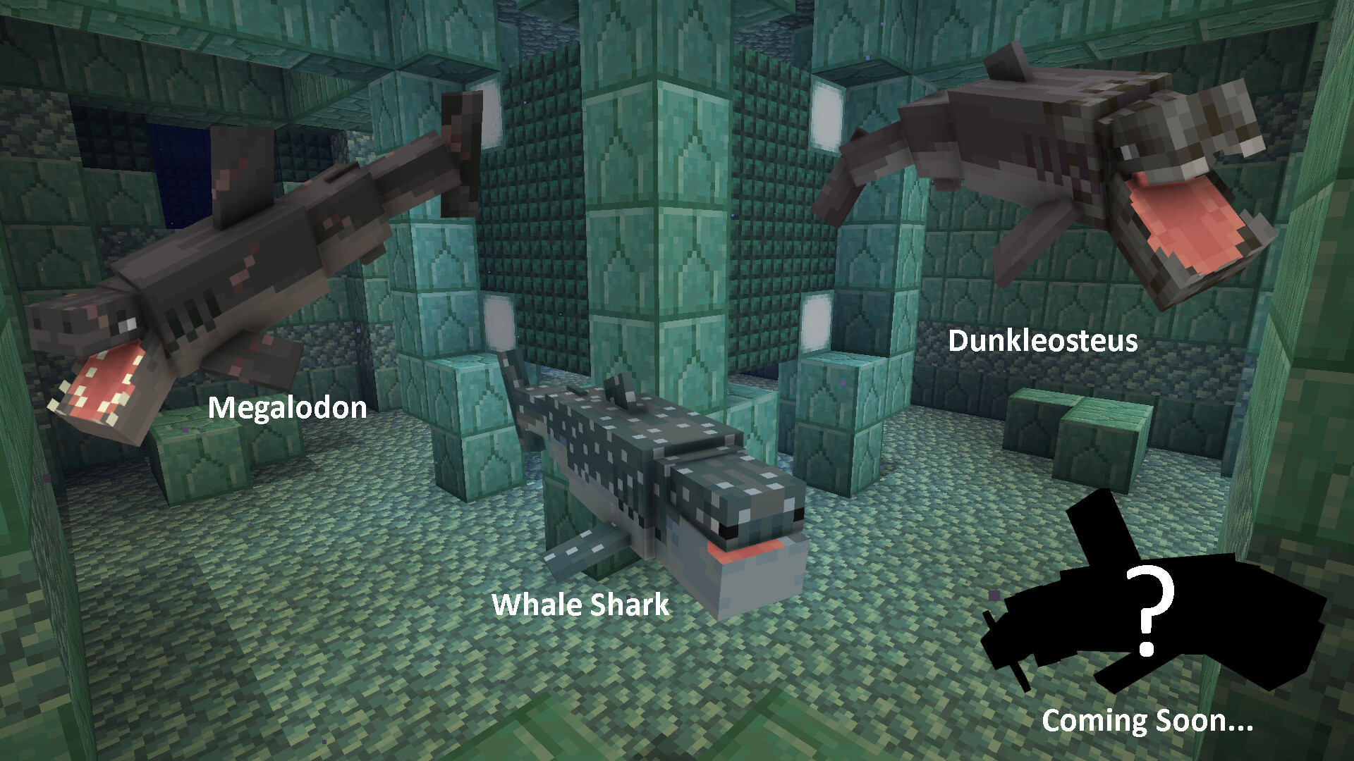 Sharks + Minecraft Texture Pack