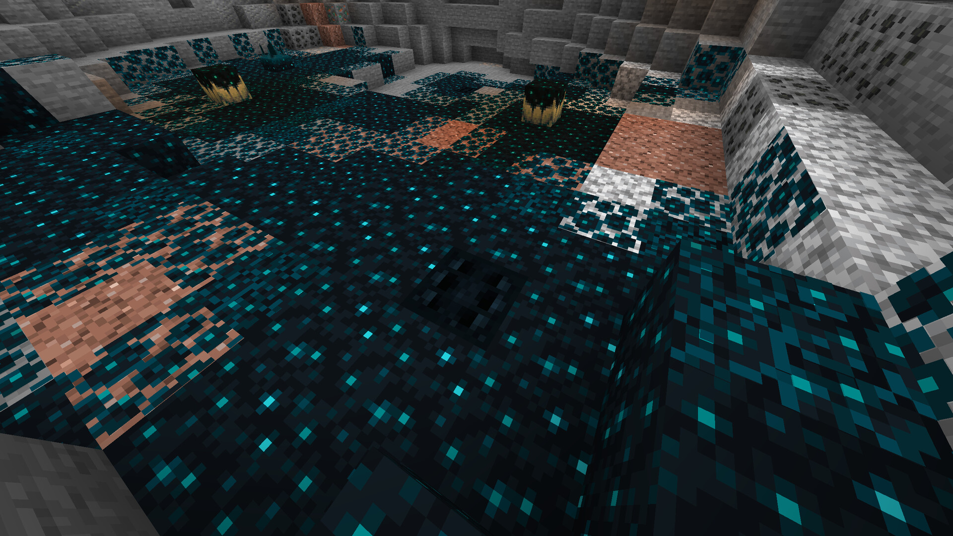 Powdered snow to sculk jaw minecraft texture pack