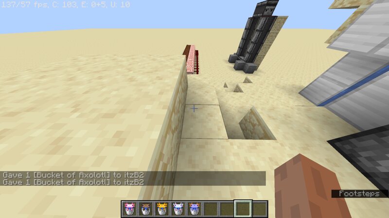 Axolotl color in bucket Minecraft Texture Pack