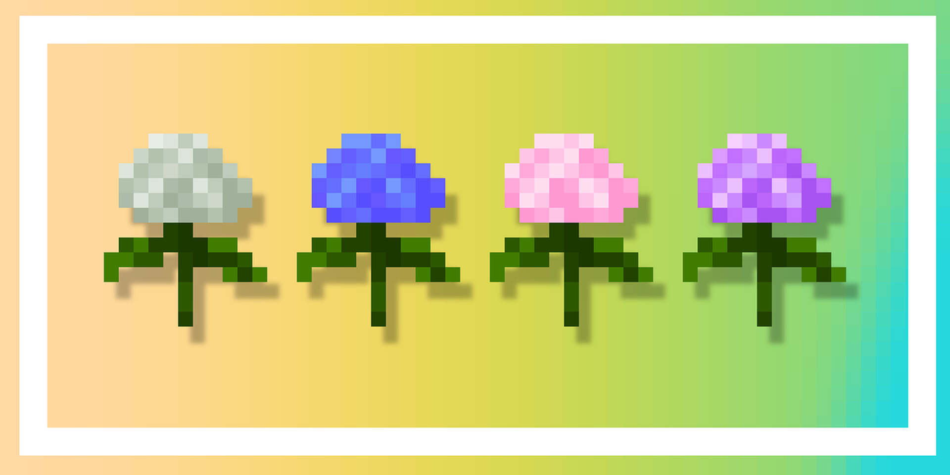 Peony to Hydrangea Biome Edition Minecraft Texture Pack