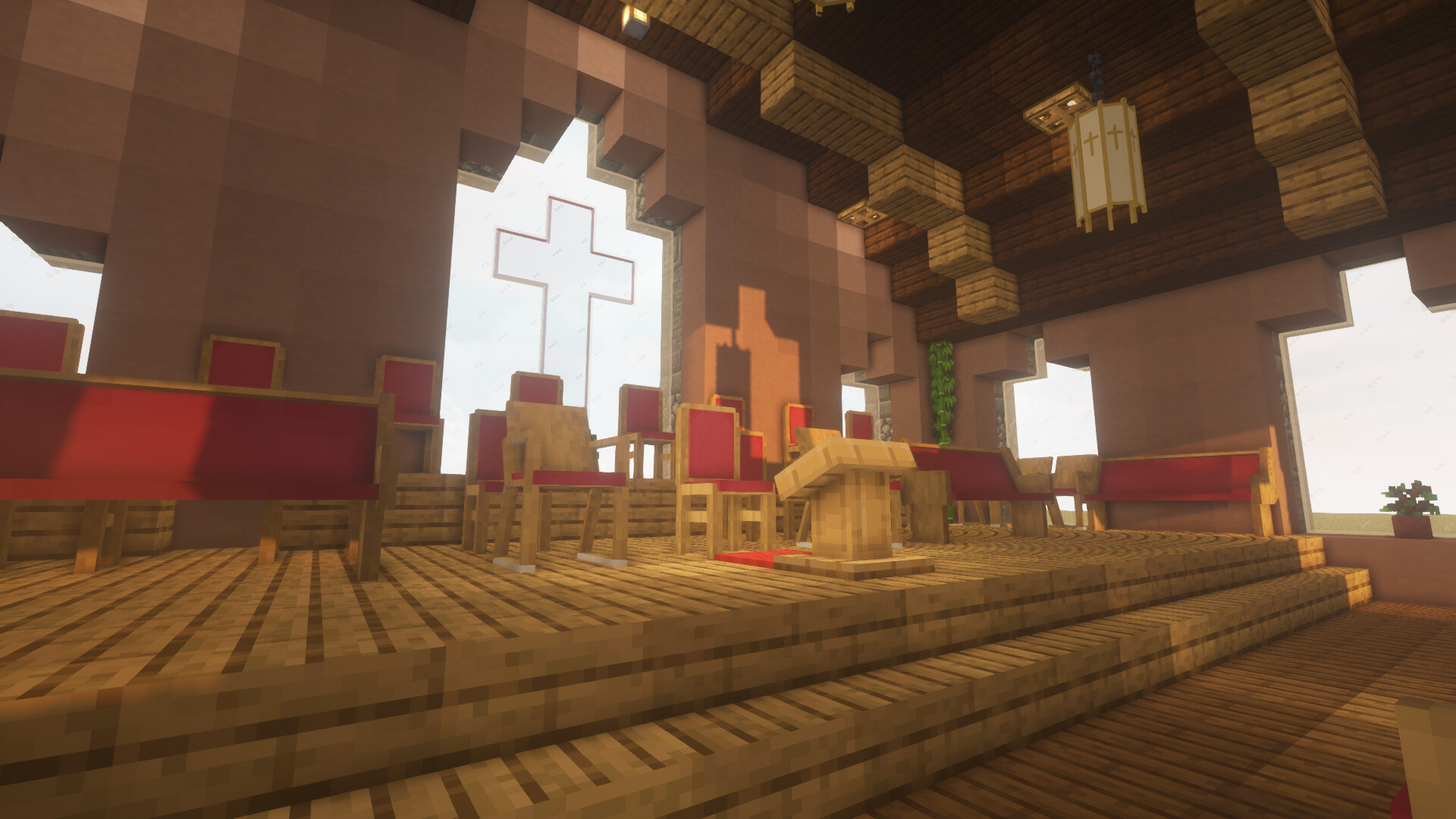 The New Grace Black Church Furniture Resource Pack! Minecraft Texture Pack