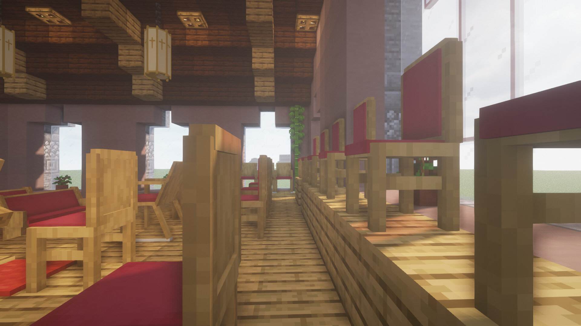 The New Grace Black Church Furniture Resource Pack! Minecraft Texture Pack