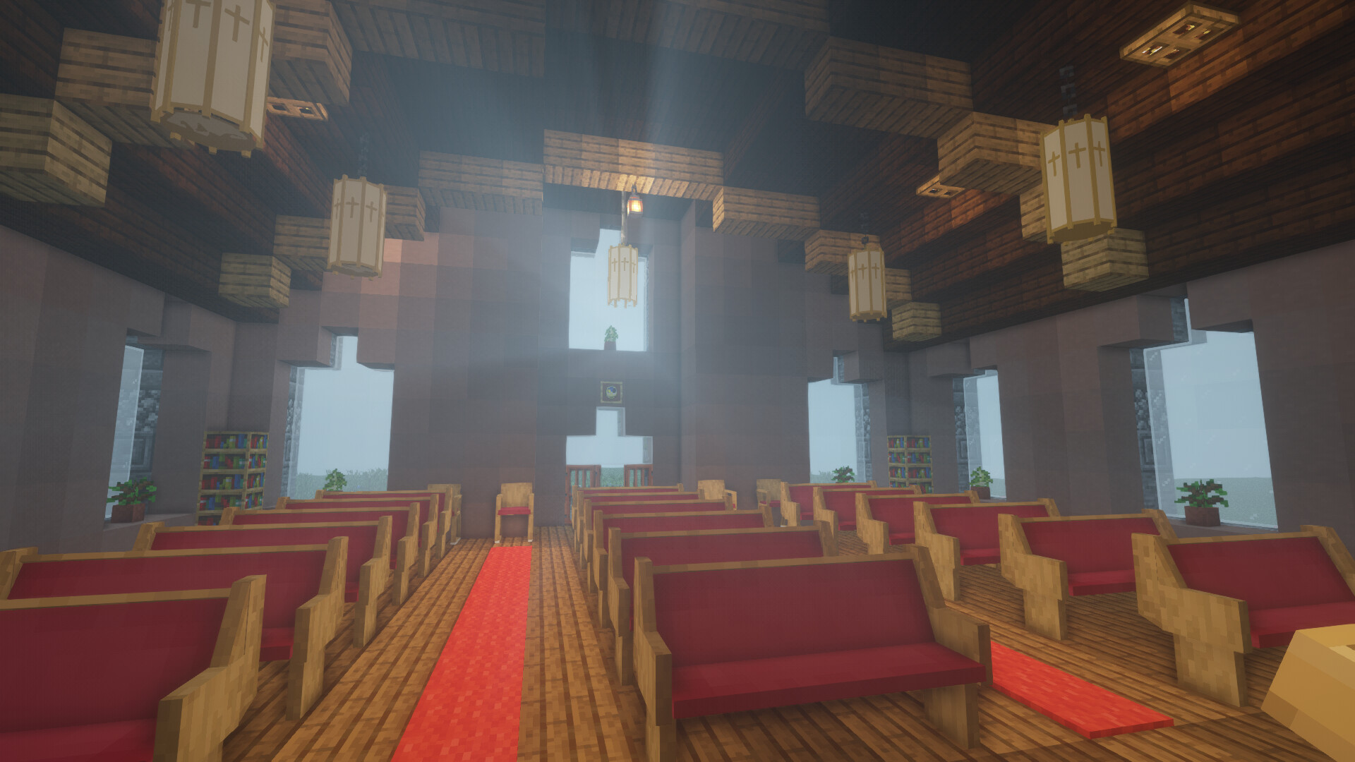 The New Grace Black Church Furniture Resource Pack! Minecraft Texture Pack