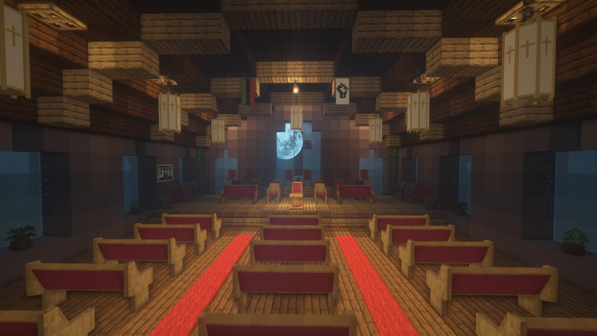 The New Grace Black Church Furniture Resource Pack! Minecraft Texture Pack
