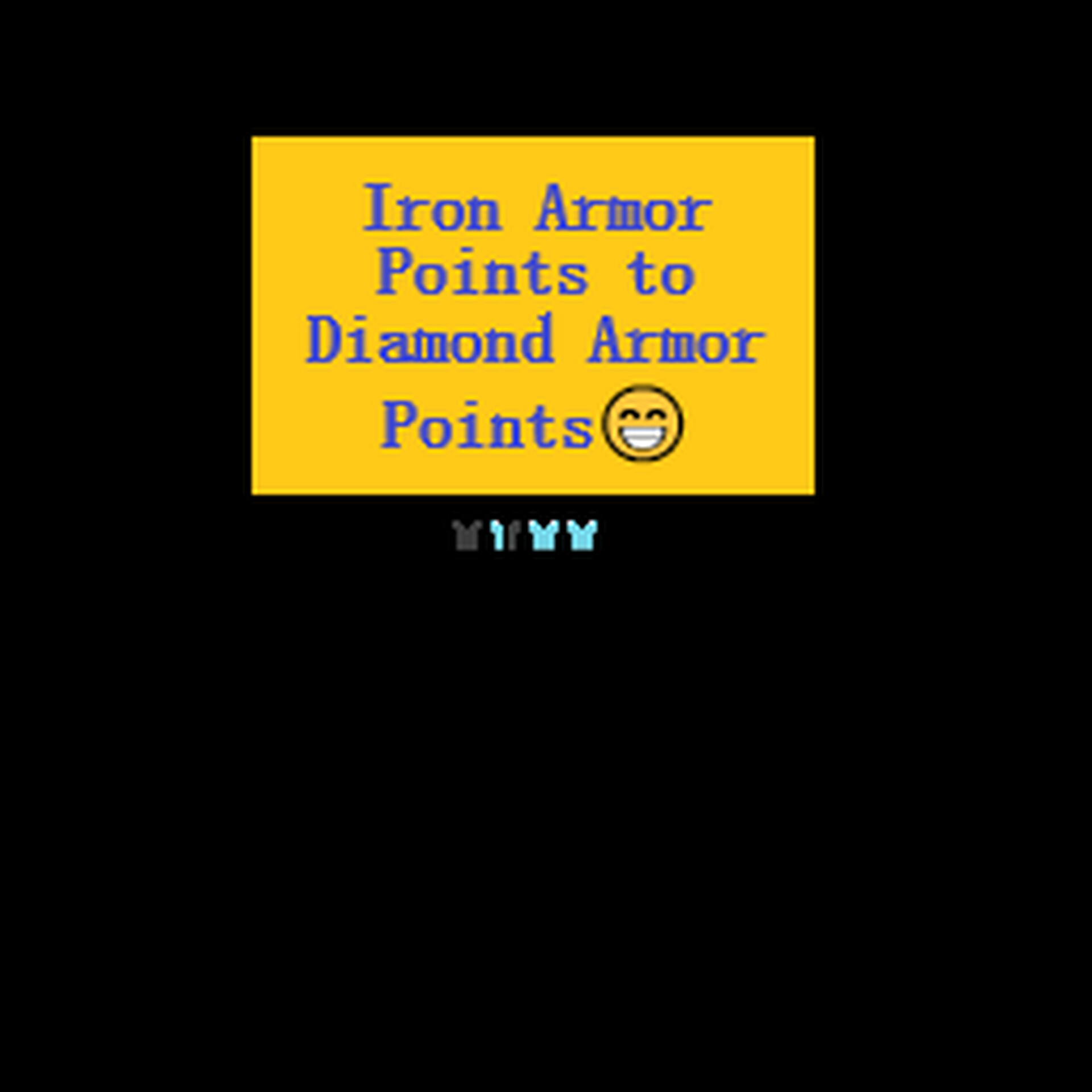 Diamond Armor Points instead of Iron Armor Points Minecraft Texture Pack