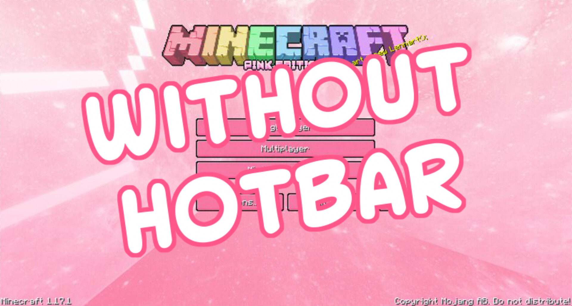 Pink GUI (without hotbar texture) Minecraft Texture Pack