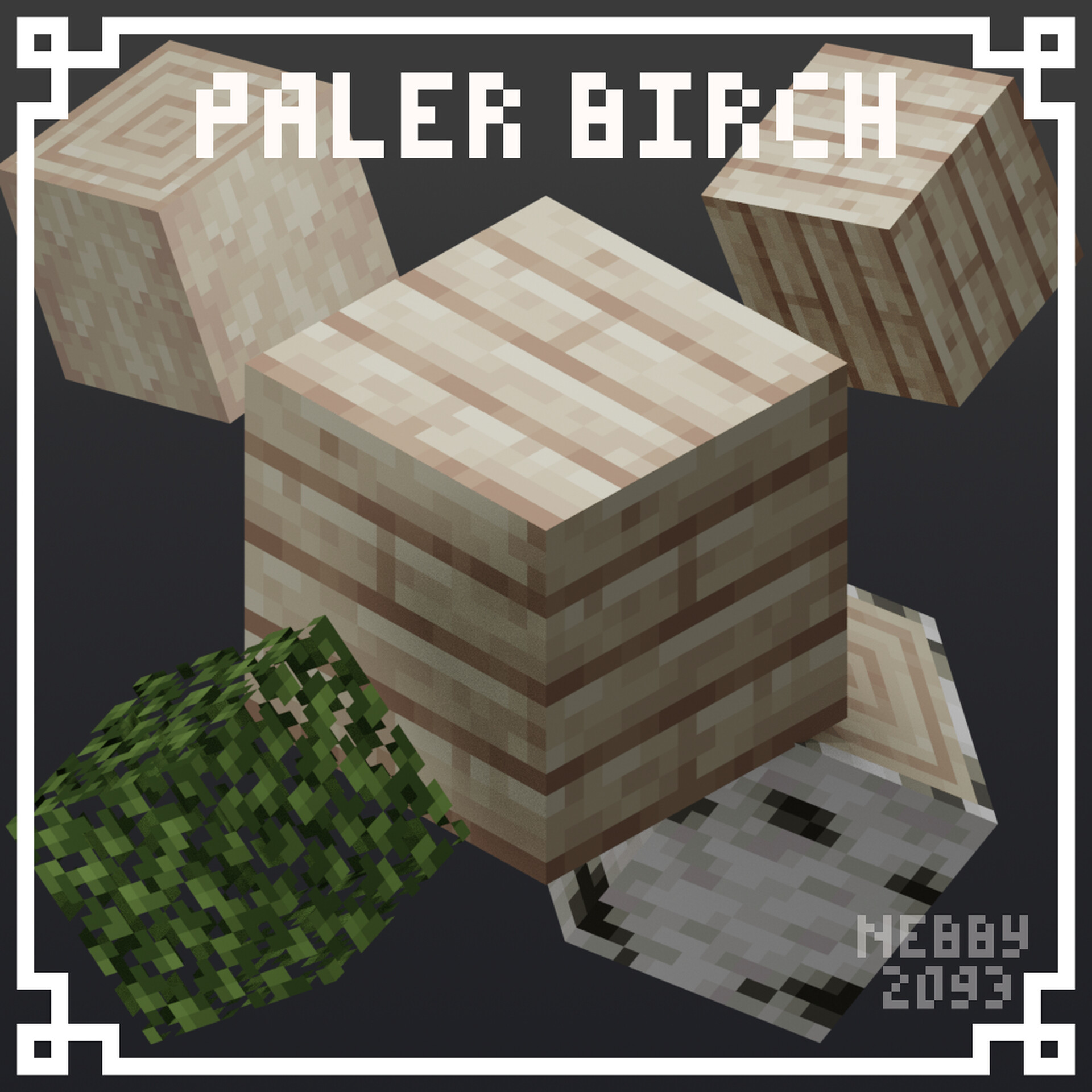 Paler Birch Wood Minecraft Texture Pack
