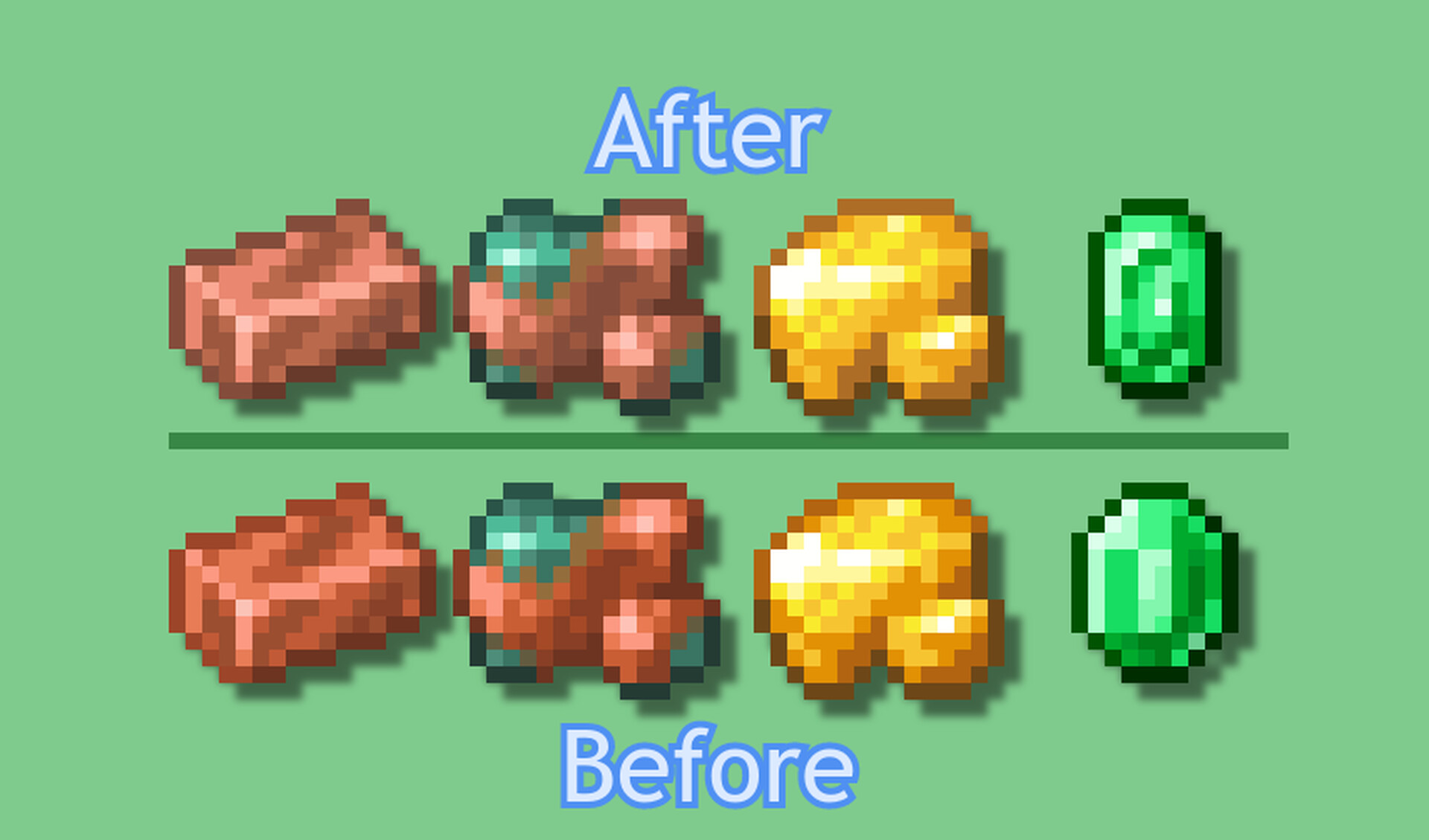 Consistent Stones/Valuables Bedrock Minecraft Texture Pack