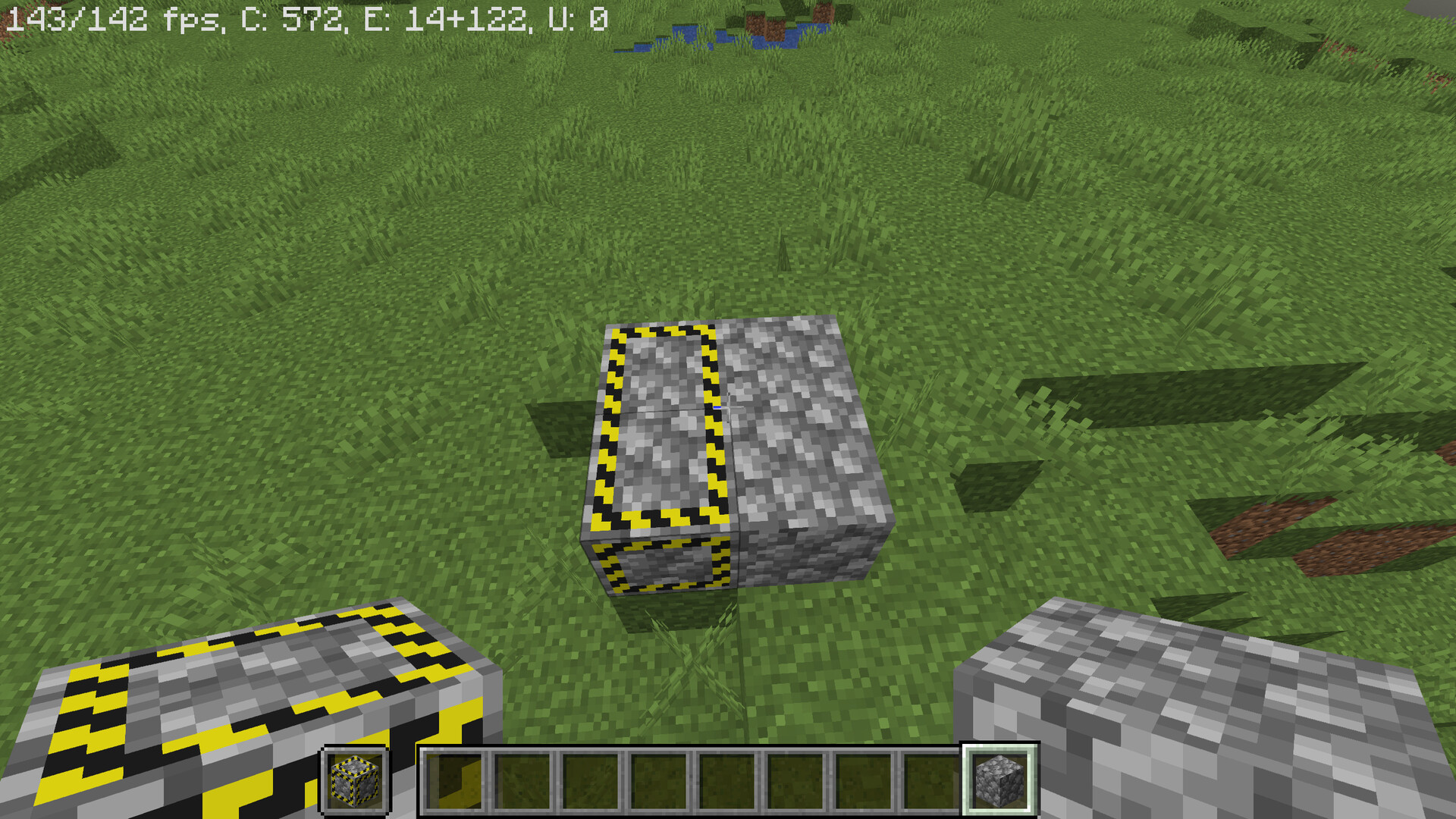 Infested Block Caution Stripes Minecraft Texture Pack