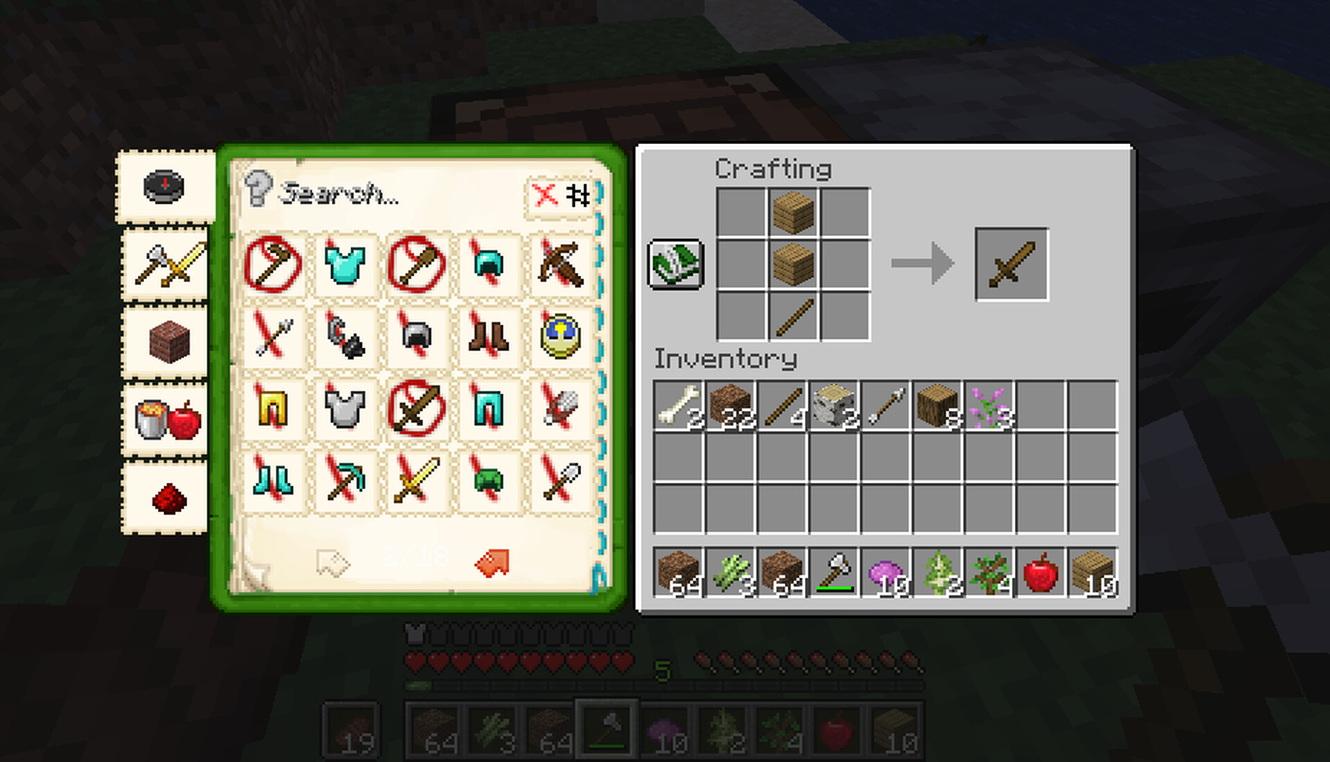 Snowy's Enchanced Recipe Book! Minecraft Texture Pack