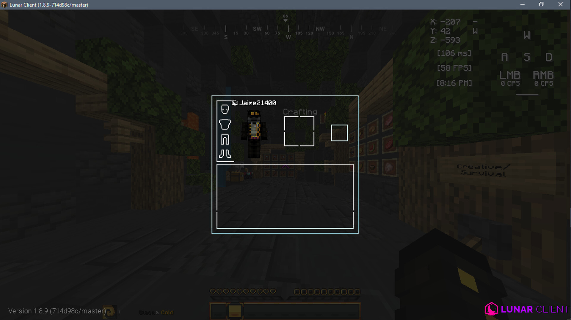 Black and gold Minecraft Texture Pack