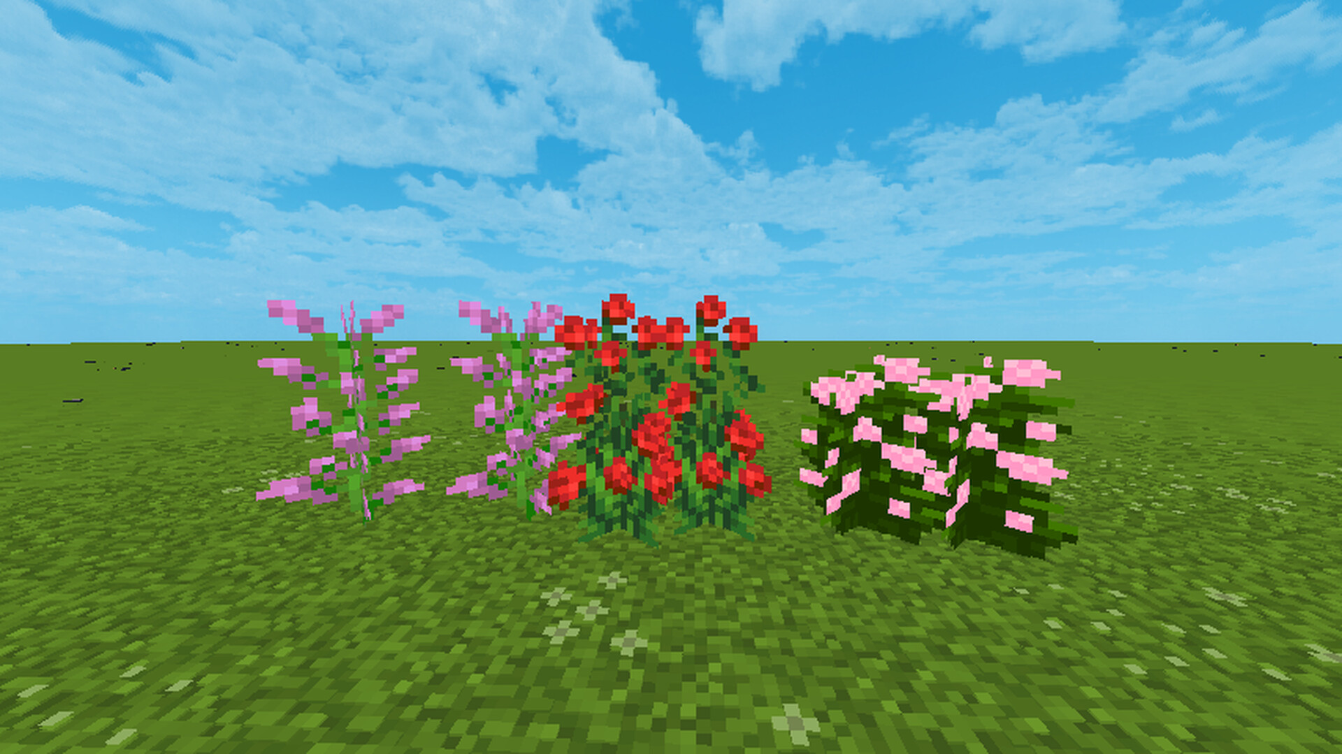 Peony to Hydrangea Minecraft Texture Pack
