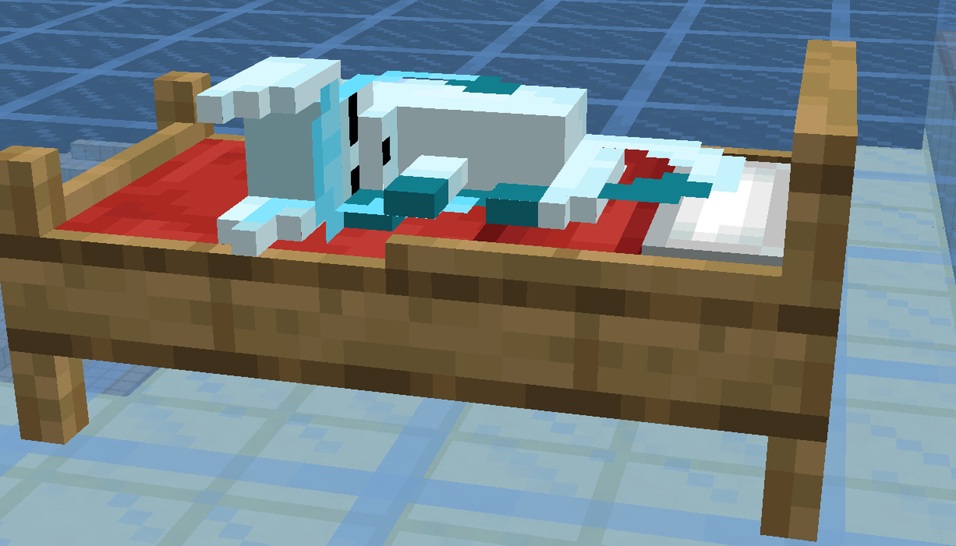 Glaceon 3D Bed Overlay Minecraft Texture Pack