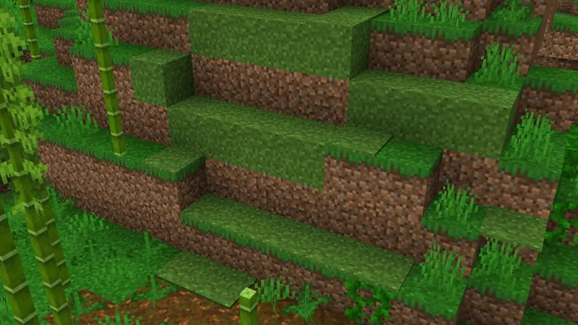 Moss to Turf Bedrock Minecraft Texture Pack
