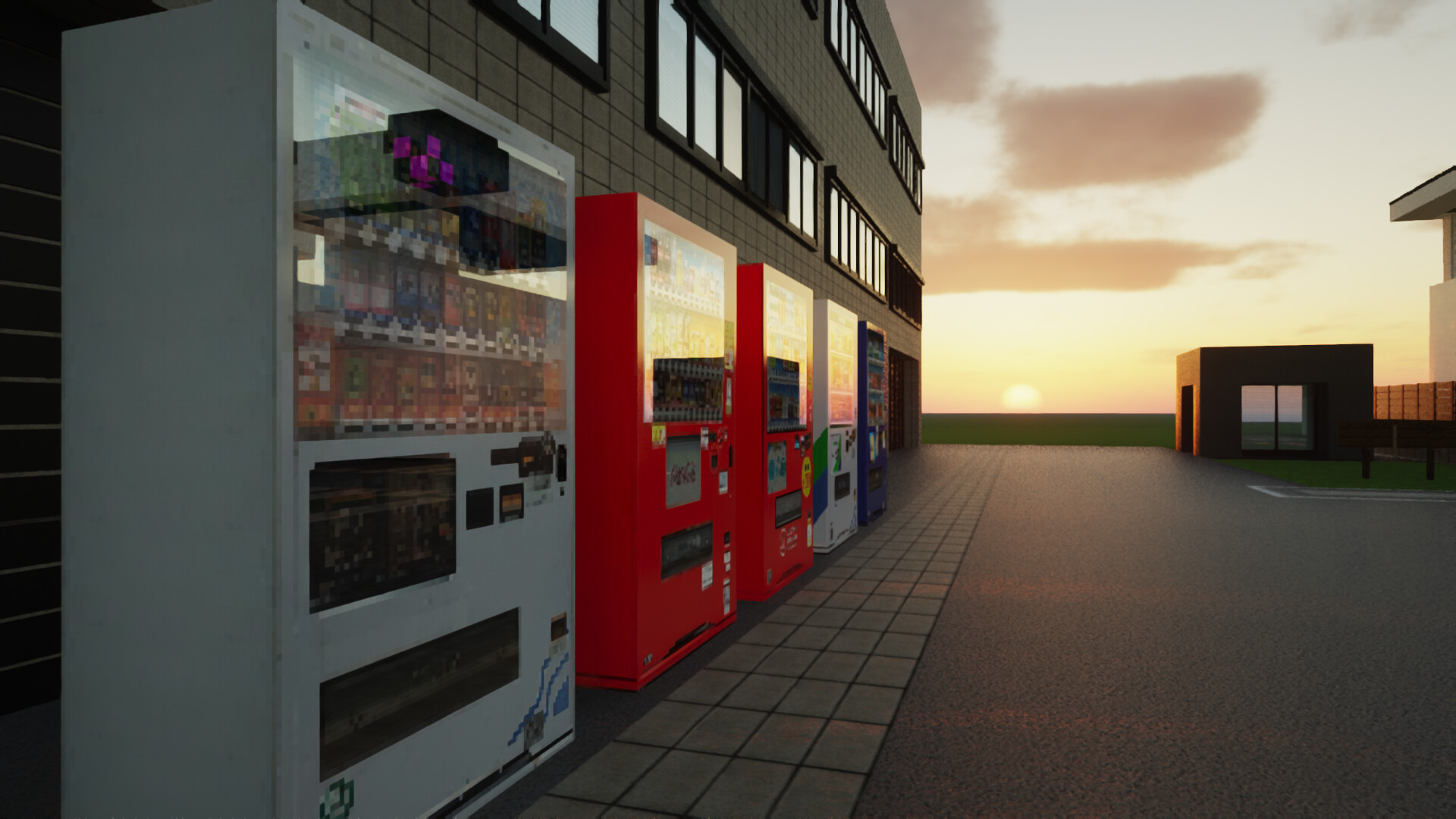 Japanese vending machines 【自動販売機】Anime Realistic PBR Textures Minecraft