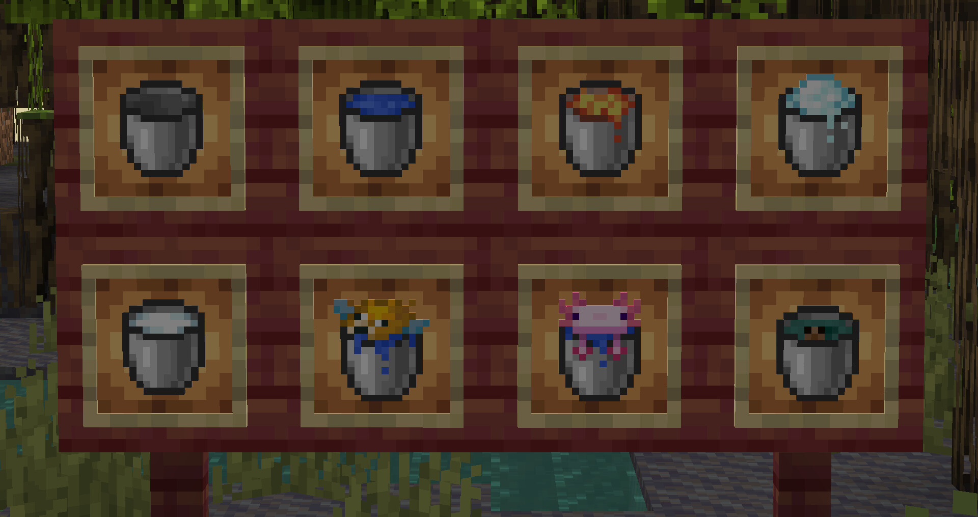 Consistent Buckets Minecraft Texture Pack