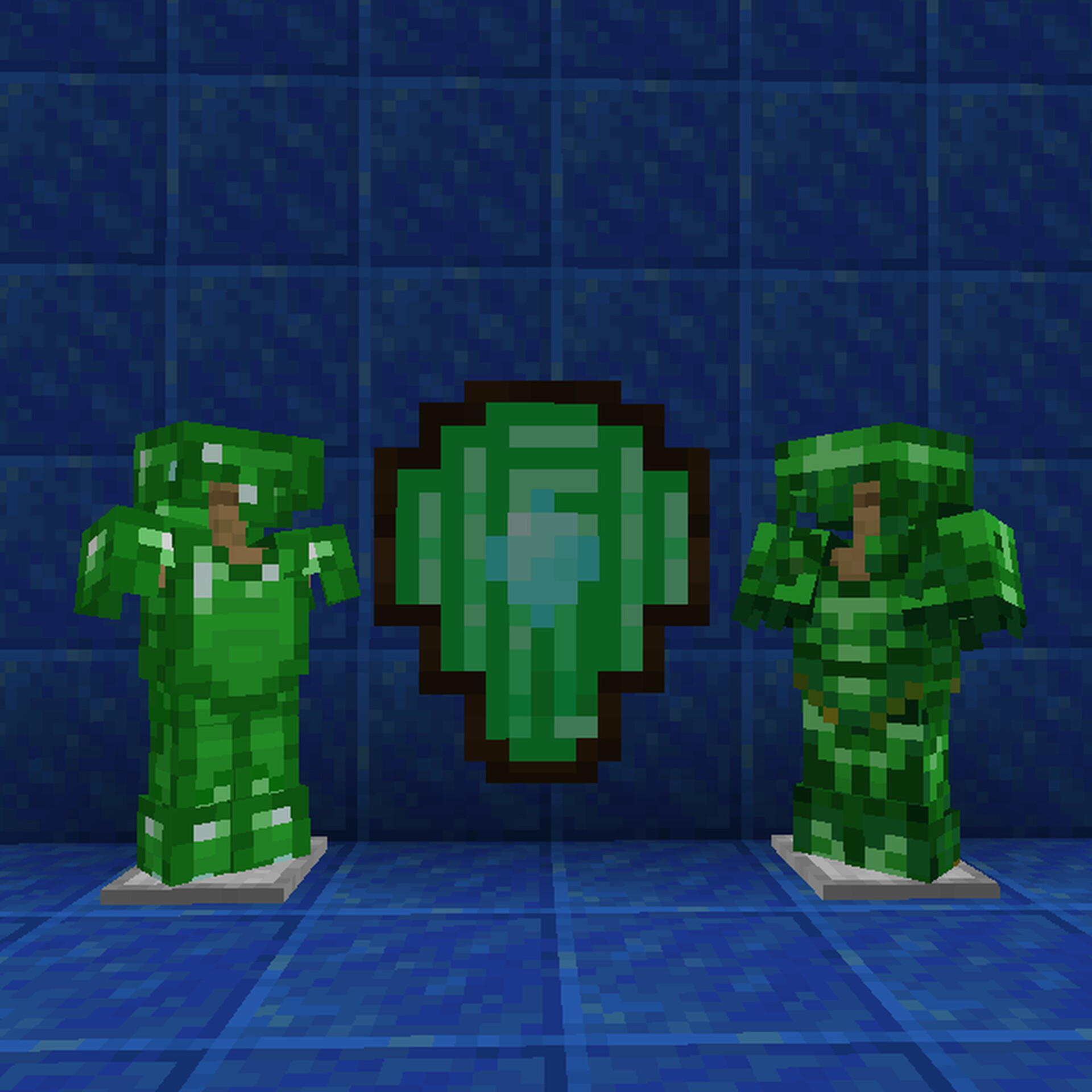 Emerald Armor/sword/shield Minecraft Texture Pack