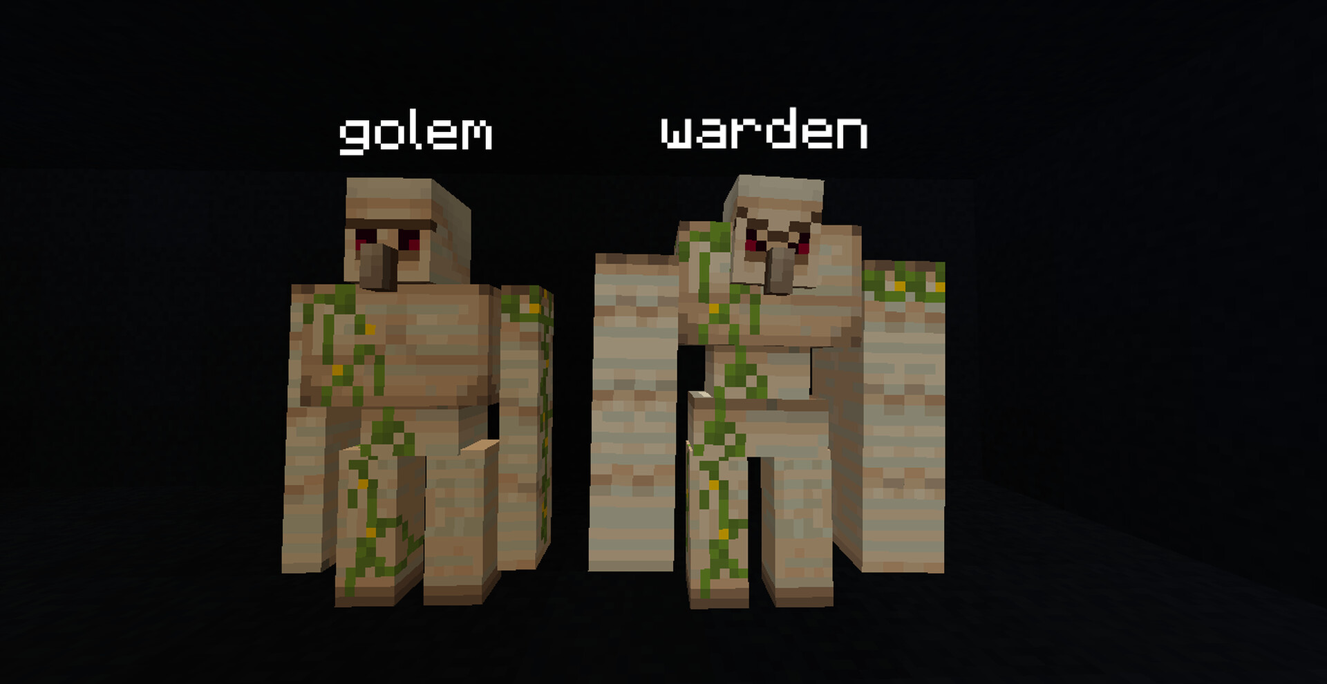 WARDEN it MEGA Iron golem Minecraft Texture Pack
