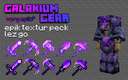 Galaxium Gear (Retextured Better Netherite) - Java Minecraft Texture Pack