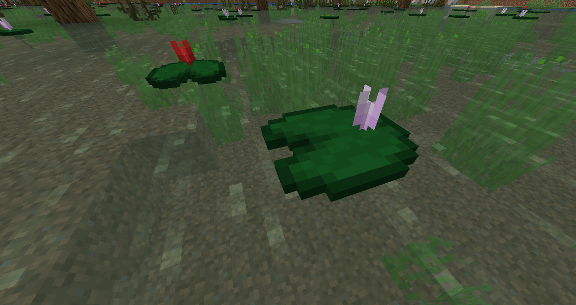 3D Lily Pads with Stem/Flowers Minecraft Texture Pack