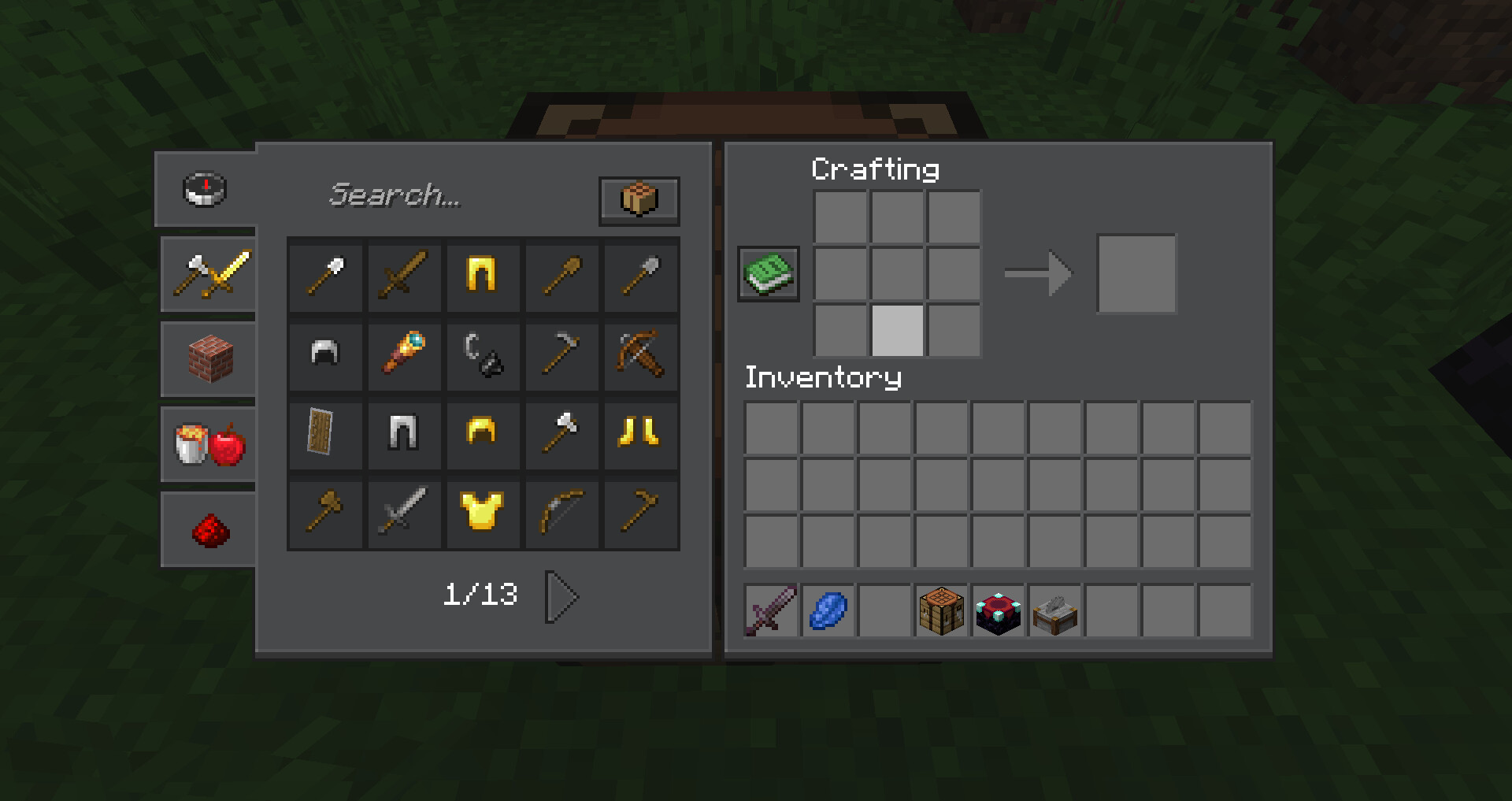 New UI on Java Minecraft Texture Pack
