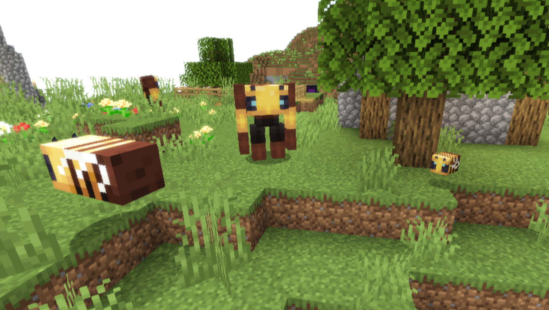 Bees. Minecraft Texture Pack