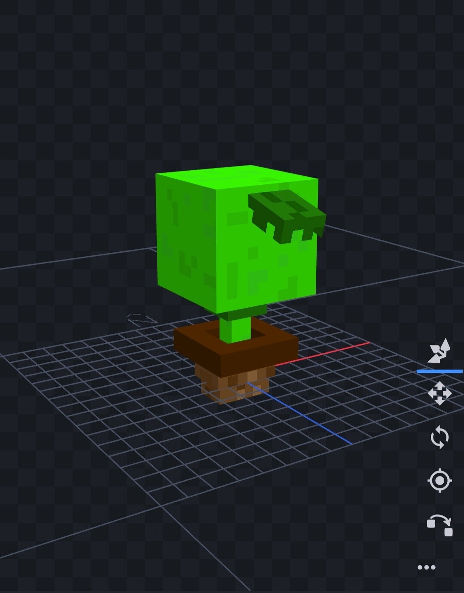 Peashooter Allay (Bedrock) now in 3D Minecraft Texture Pack