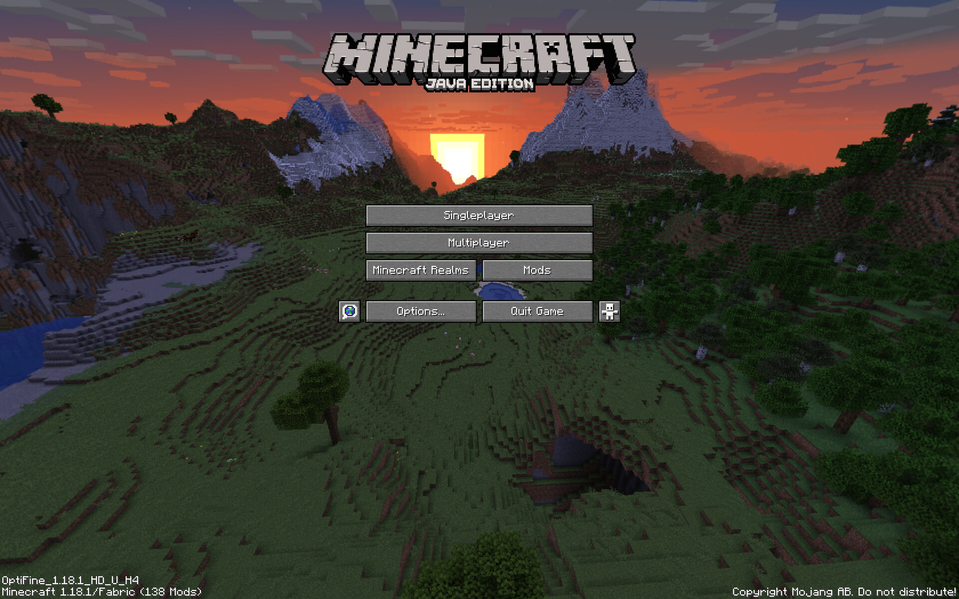No Title Screen Splashes Minecraft Texture Pack