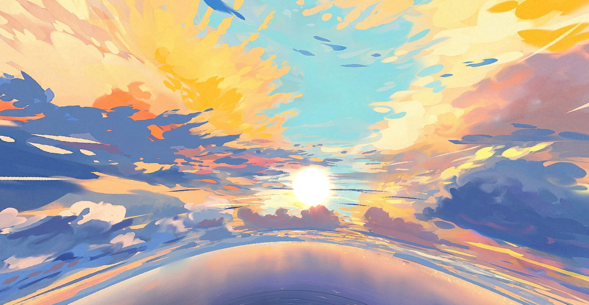 Vivid colors sky overlay Minecraft Texture Pack