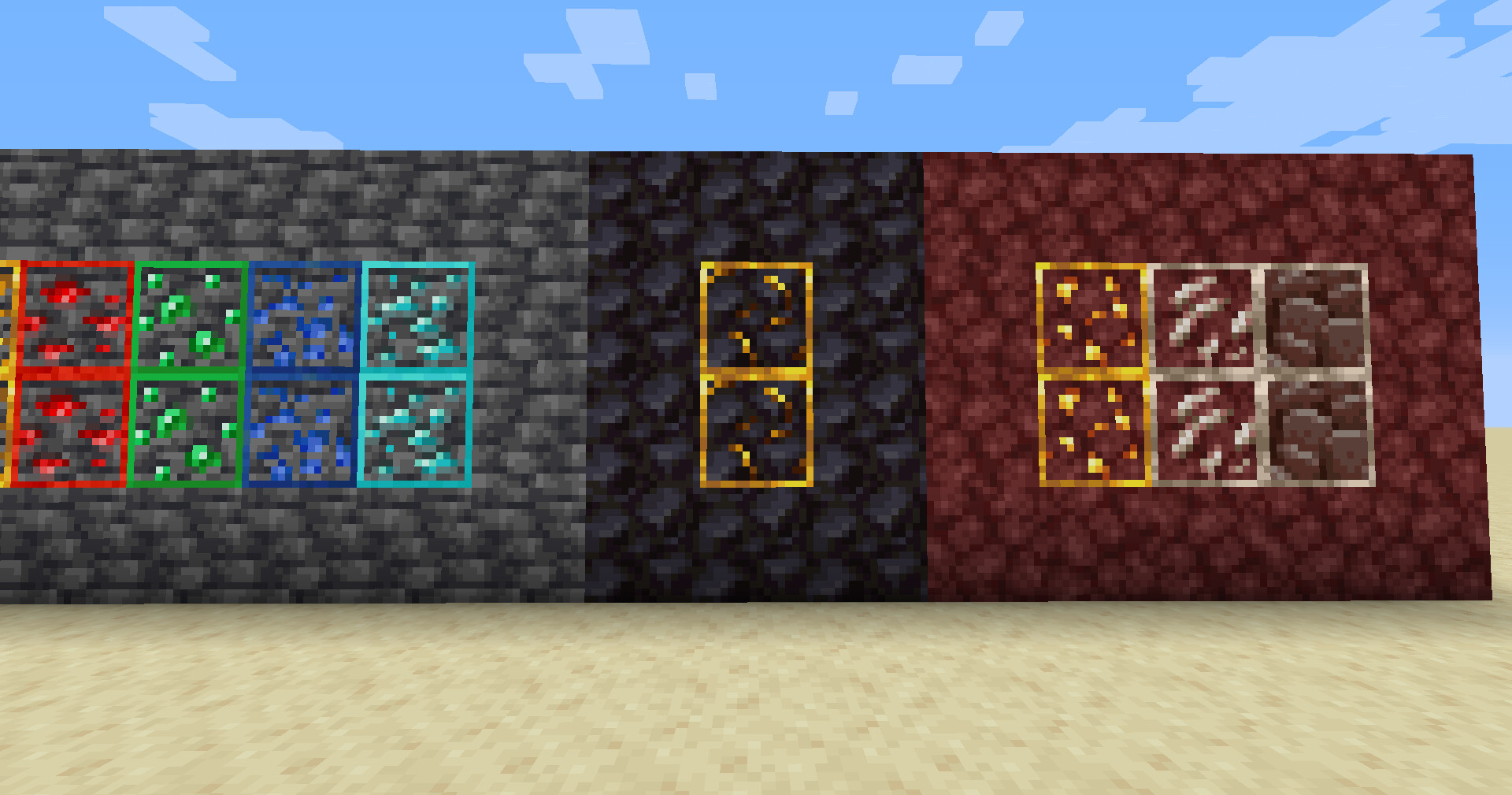 Volt's Outlined Ores Minecraft Texture Pack