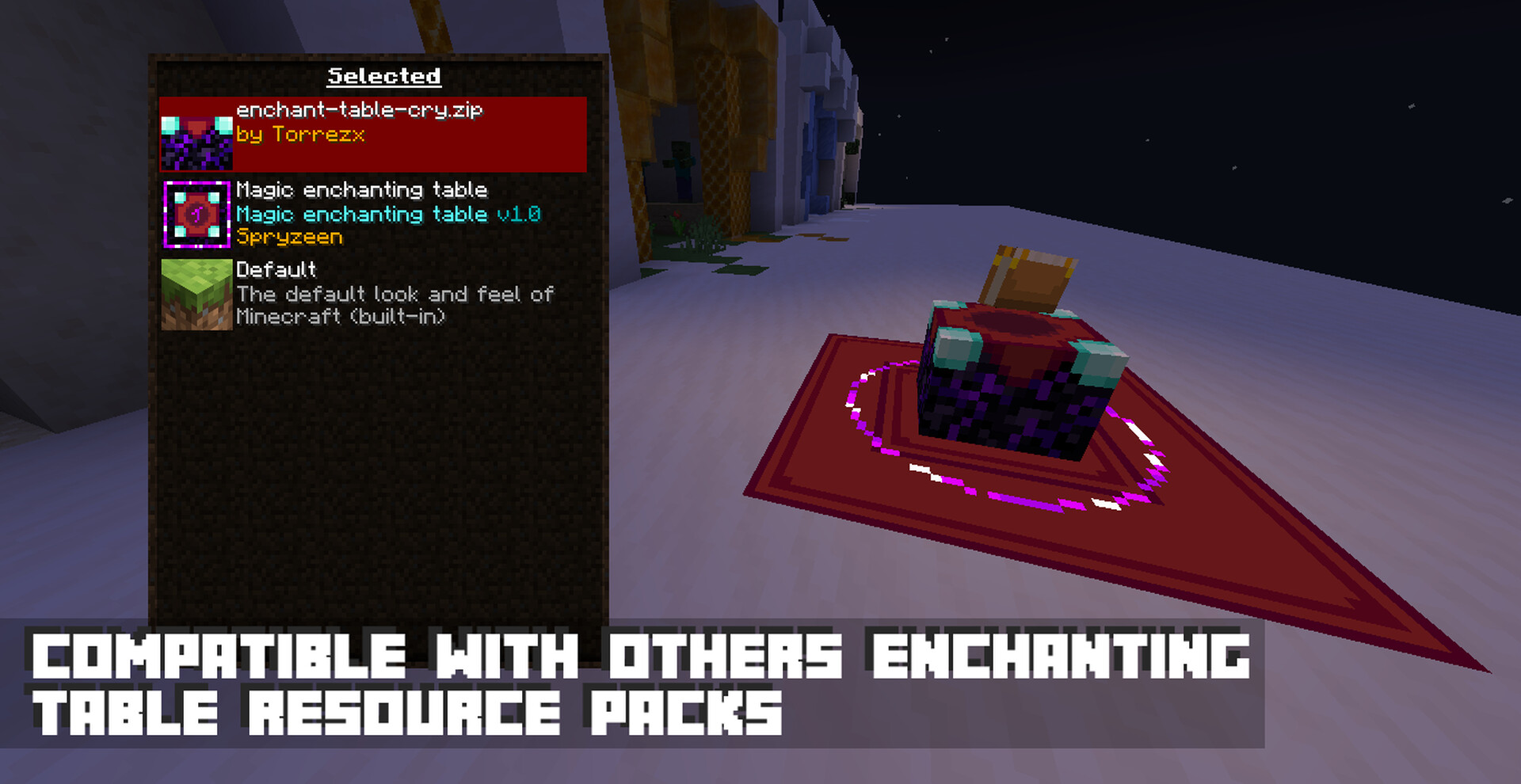 Spryzeen's Magic enchanting table Minecraft Texture Pack