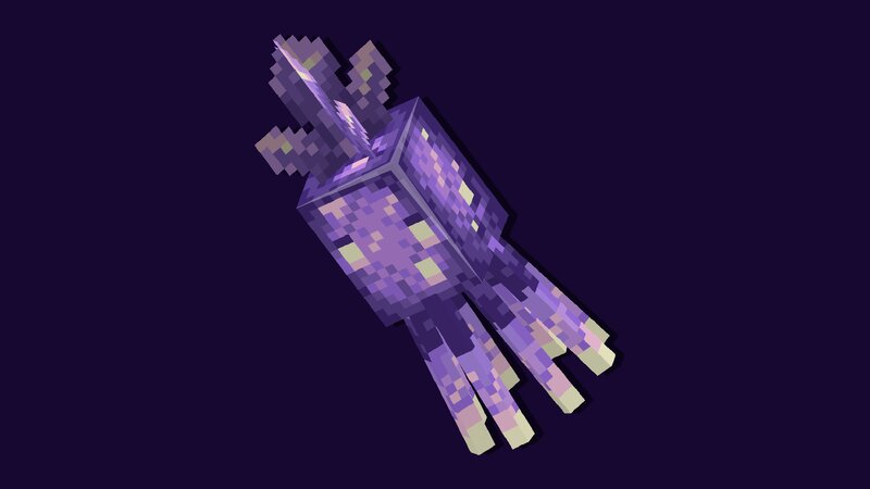 Glowmethyst Squid Minecraft Texture Pack