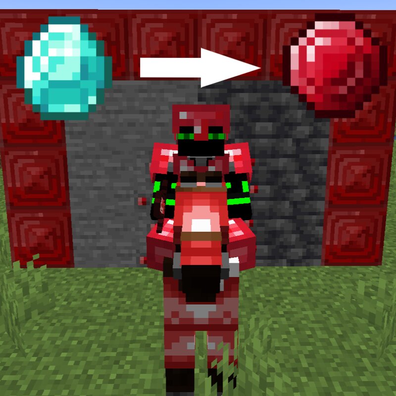 Diamonds Become Rubies Minecraft Texture Pack