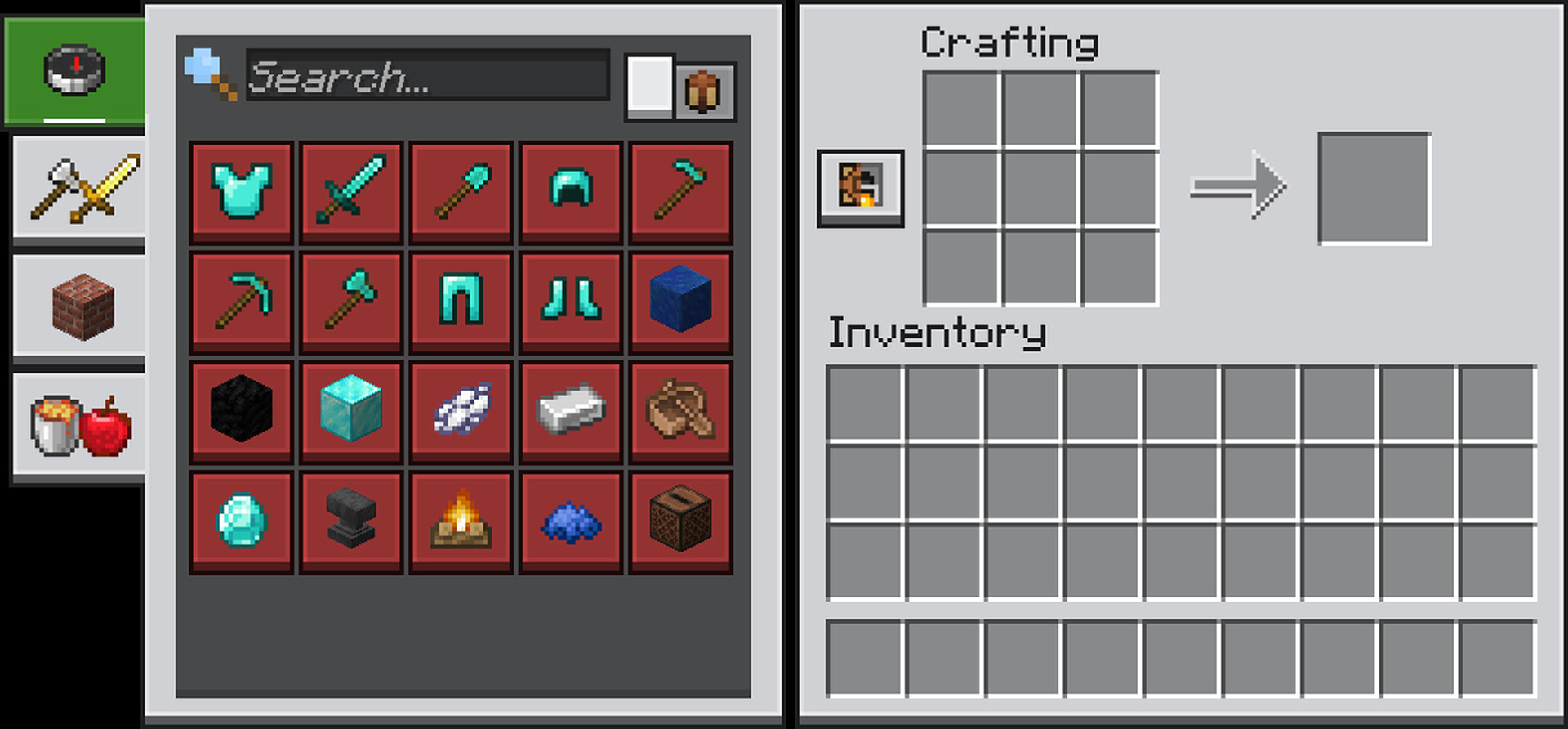 Bedrock Preview UI [JAVA EDITION] Minecraft Texture Pack