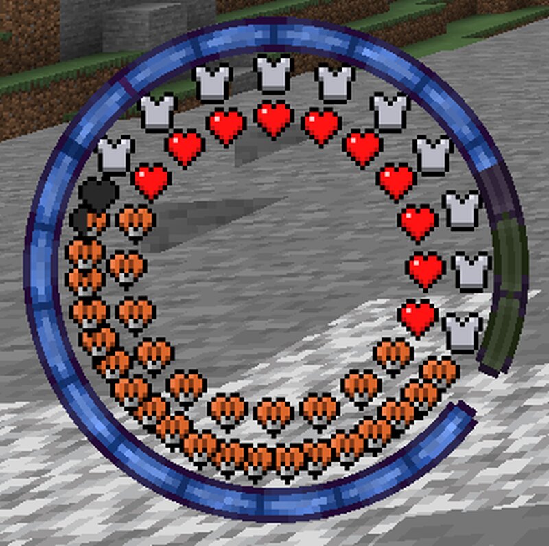 Circular hotbar Minecraft Texture Pack