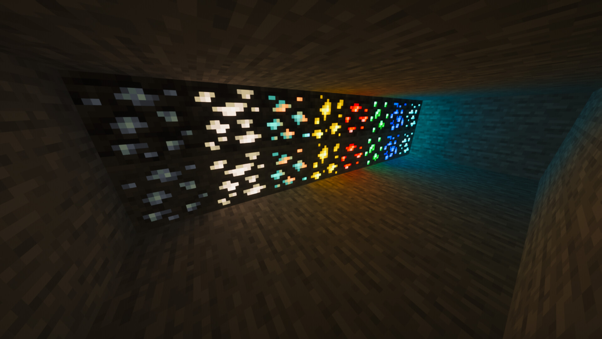 Glowing ore SEUS PTGI hrr3 Minecraft Texture Pack