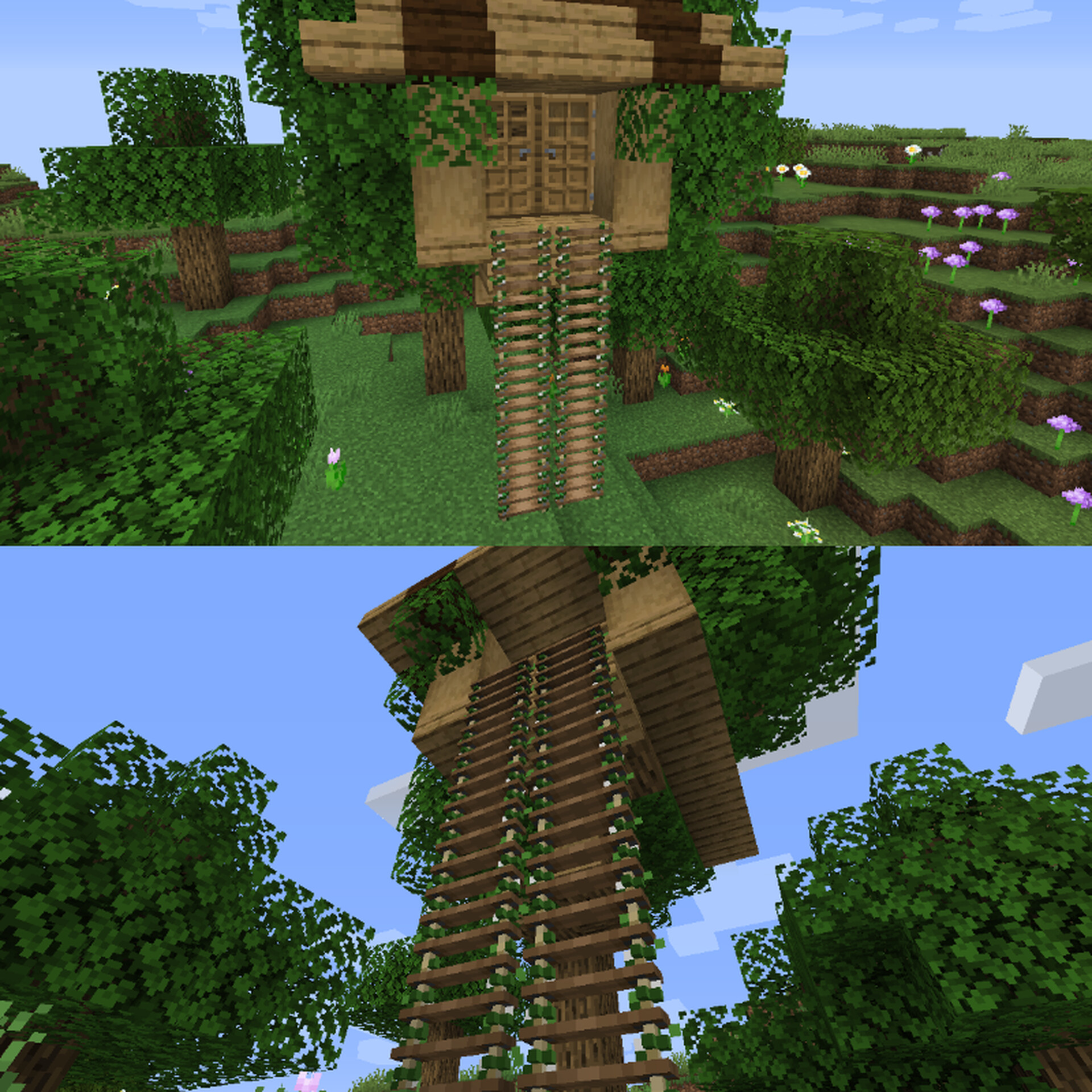 Rope Ladders with Vines Minecraft Texture Pack