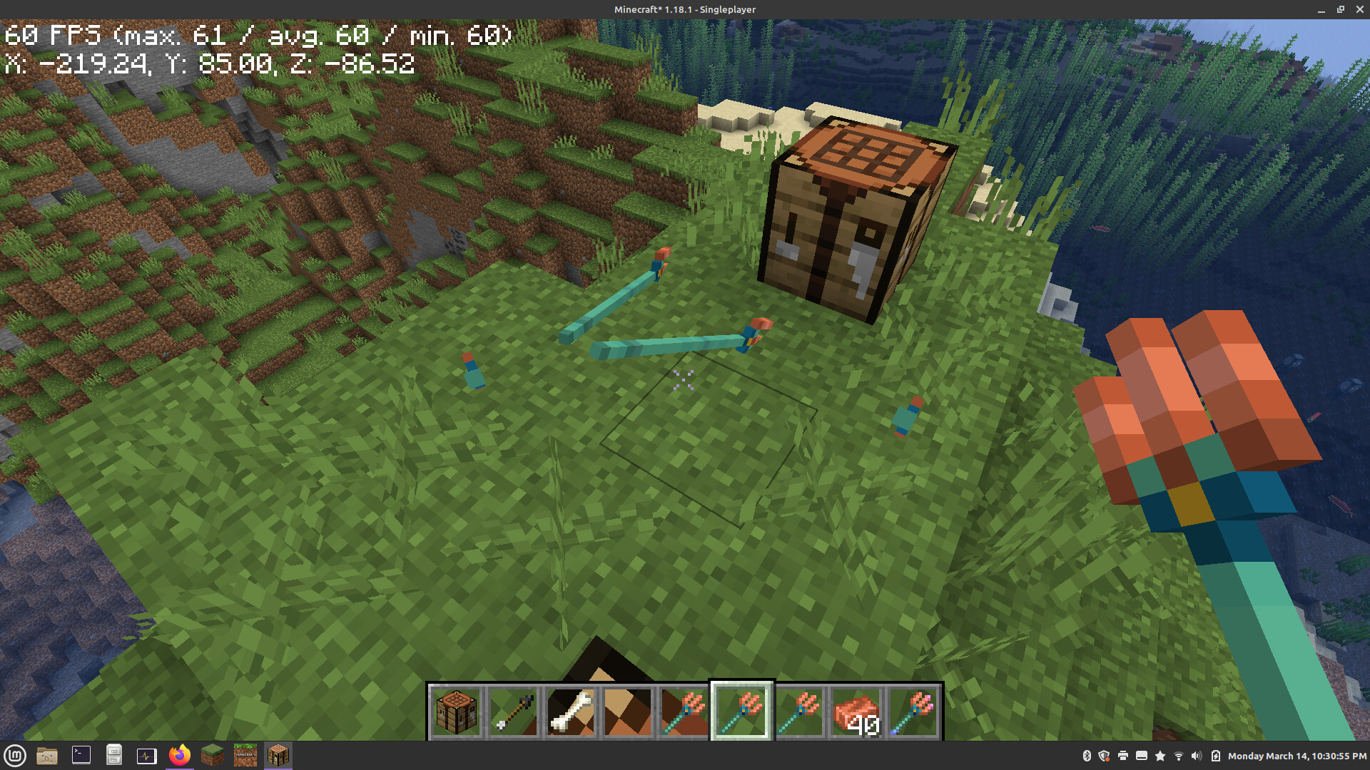 Copper Trident and Shears Minecraft Texture Pack