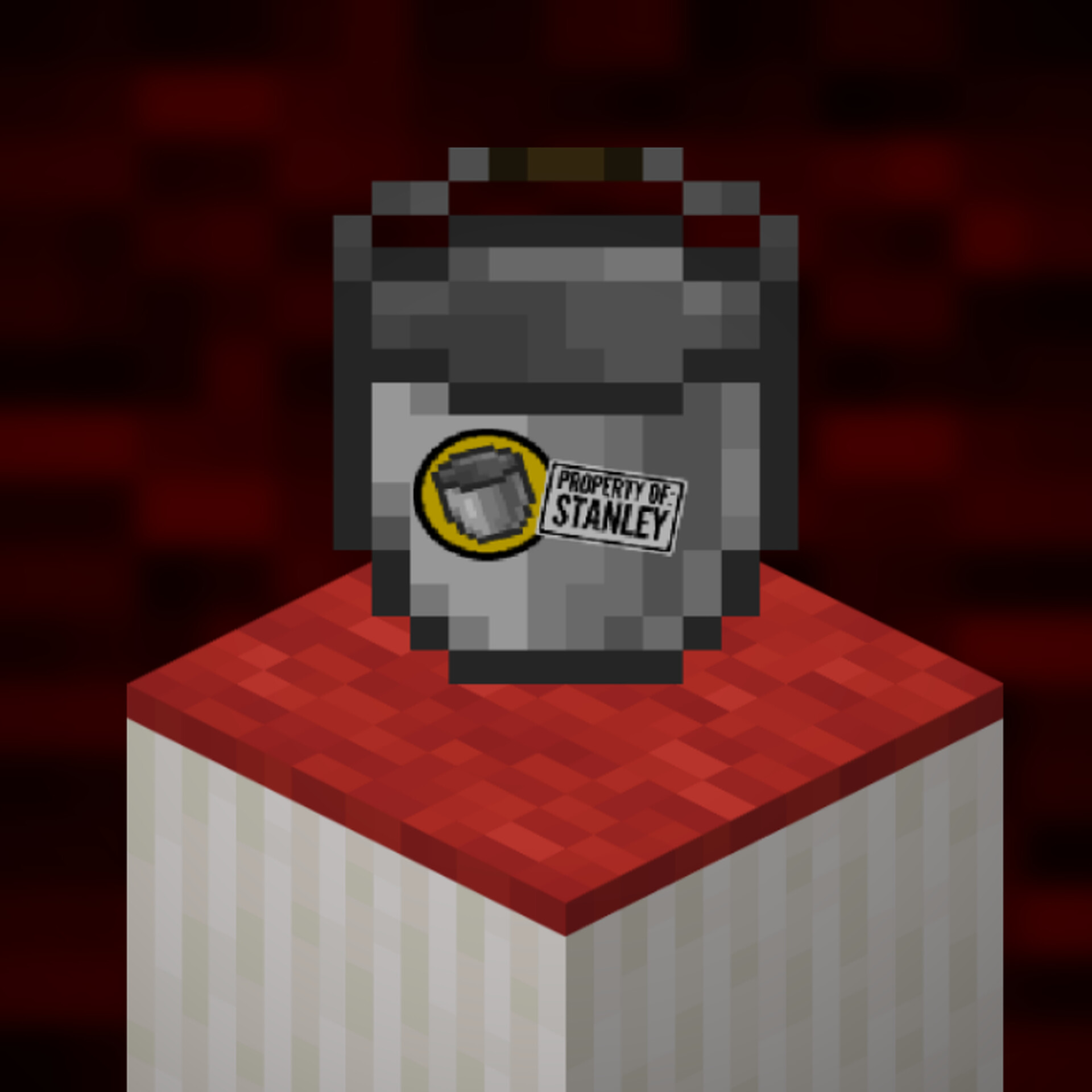 The Stanley Parable Reassurance Bucket (Bedrock) Minecraft Texture Pack