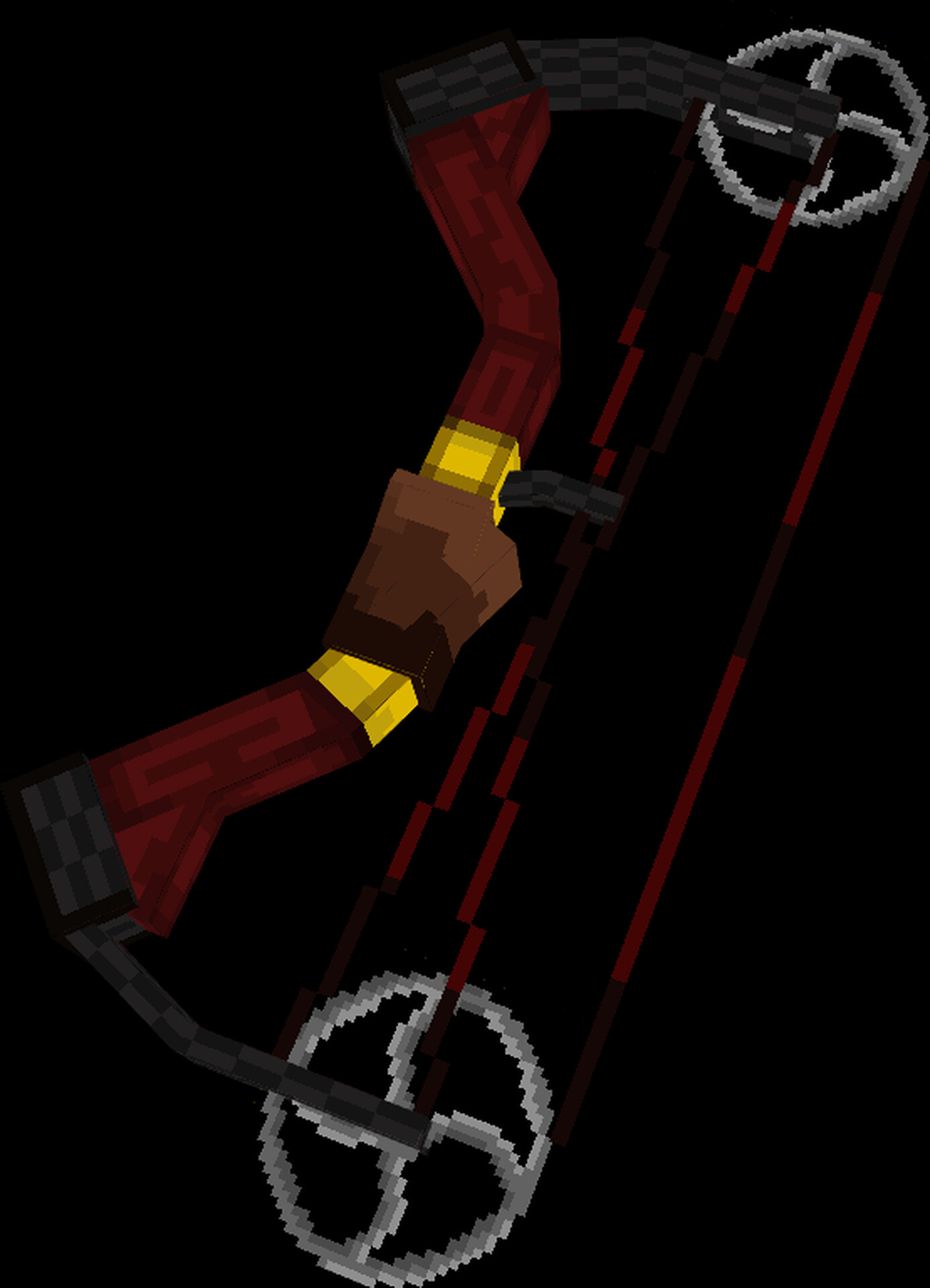 Compound Bow 3D Model [Free Download] by Voxel Spawns Minecraft Texture