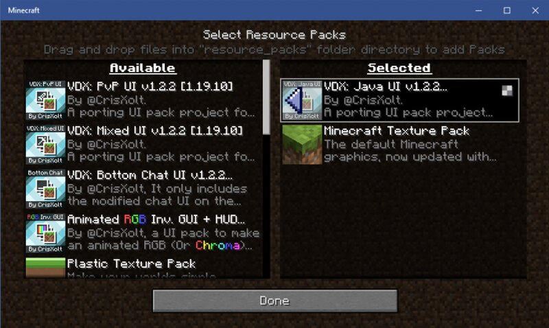 Vanilla Deluxe: Java UI + Mixed UI + PvP UI Minecraft Texture Pack