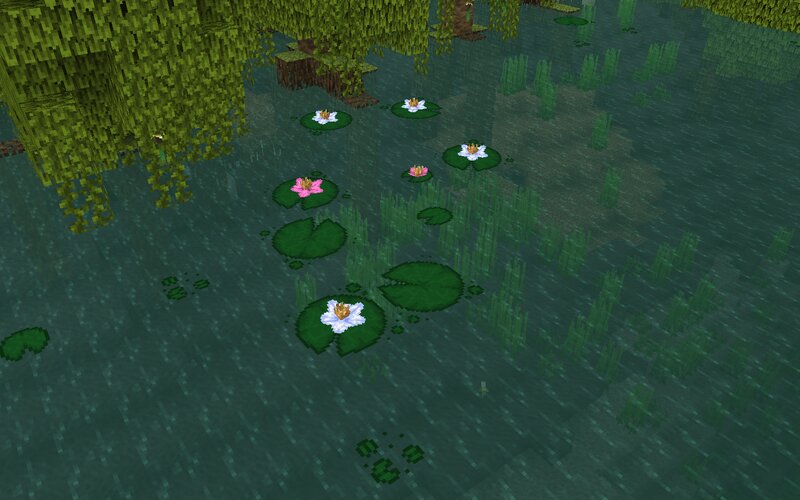 Lotus Flower (Better Lily Pads) Minecraft Texture Pack