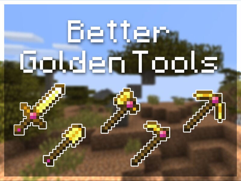 Better Golden Tools [Remastered] (Java) Minecraft Texture Pack