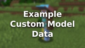 Example Custom Model Data Minecraft Texture Pack