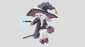 (YSM mod) Wandering witch - Elaina Minecraft Texture Pack
