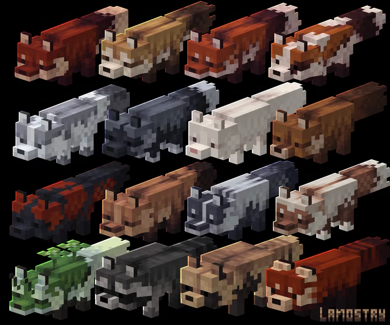Lanostry's foxes bedrock Minecraft Texture Pack